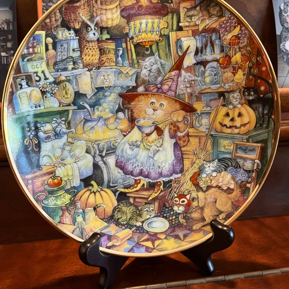 Holiday Cats Plate Collection by Franklin Mint, Limited Edition - Picture 8 of 11